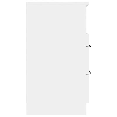 Nachtkastjes 2 st bewerkt hout wit Nachtkastjes 2 st bewerkt hout wit