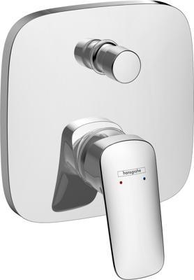 Hansgrohe Logis ééngreeps badmengkraan afbouwdeel met zekerheidscombinatie, chroom