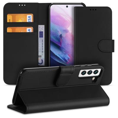 Bookcase Hoesje Samsung Galaxy S22 Zwart met Pasjeshouder Bookcase Hoesje Samsung Galaxy S22 Zwart met Pasjeshouder