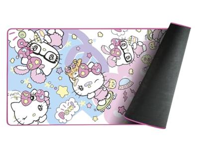 Gaming muismat - KONIX - Hello Kitty - XXL 90 x 46 cm - Antislip microvezel oppervlak - Rubber