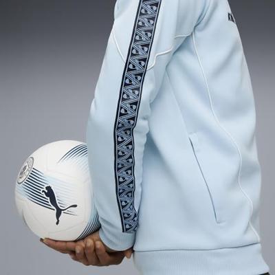 PUMA Manchester City Pre-Match KING Anthem Trainingsjack 2025-2026 Lichtblauw Donkerblauw