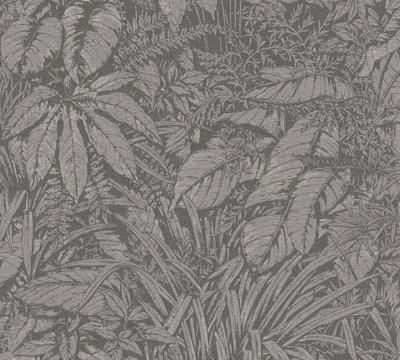 Livingwalls Smart Surfaces - Grijs - Floraal - 395607