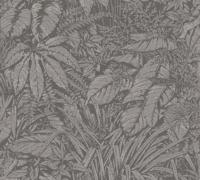 Livingwalls Smart Surfaces - Grijs - Floraal - 395607 - thumbnail