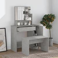 Kaptafelset 86,5x35x136 cm betongrijs - thumbnail