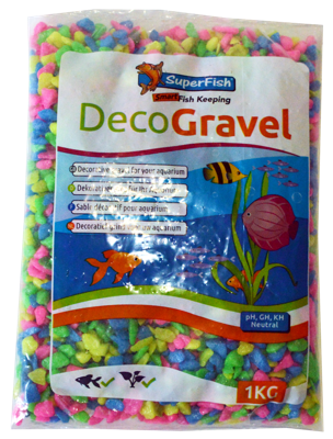 Deco Grind Neon Mix 1 Kg aquaria Superfish - Superfish