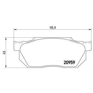 Remblokken set P28006