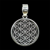 Flower of Life Hanger 925 Zilver - thumbnail