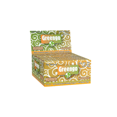 Greengo Greengo Unbleached King Size Slim 2 in 1 | 24 stuks