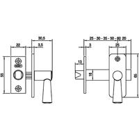 Nemef Insteekgrendel Alu 2600/4-25Mm - 9260004280 - thumbnail