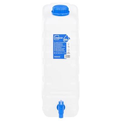 VidaXL Watertank met kraan 20 l kunststof transparant