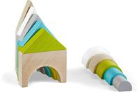 Haba stapelblokken torenstad 22 cm junior hout 15 delig - thumbnail