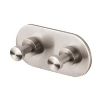 Geesa Nemox Handdoekhaak dubbel RVS geborsteld 916515-05 - thumbnail