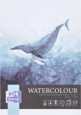 Aquarelblok oxford watercol a4 20v 300gr gelijmd
