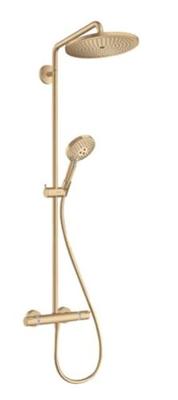 Doucheset Croma Select S 280 HansGrohe met Thermostaat 1 Jet en Raindance Handdouche Geborsteld Brons