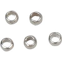 Creativ Company Knijpkralen, d 2 mm, zilver, 100 stuk/ 1 doos - thumbnail