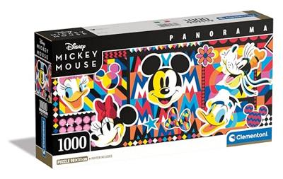 Clementoni Panorama Puzzel Disney Mickey Mouse 1000 Stukjes