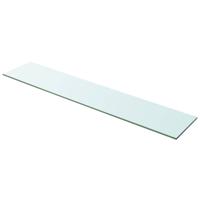 Wandschap transparant 100x20 cm glas - thumbnail