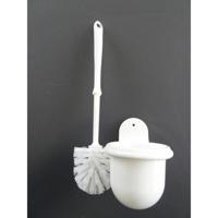 Toiletgarnituur kunststof wit - thumbnail