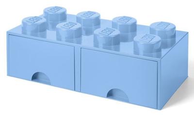 Room Copenhagen LEGO Brick Drawer 8 Licht blauw opbergdoos