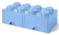 Room Copenhagen LEGO Brick Drawer 8 Licht blauw opbergdoos - thumbnail