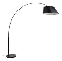 Zuiver Vloerlamp 'Arc' 222cm, kleur Zwart - thumbnail