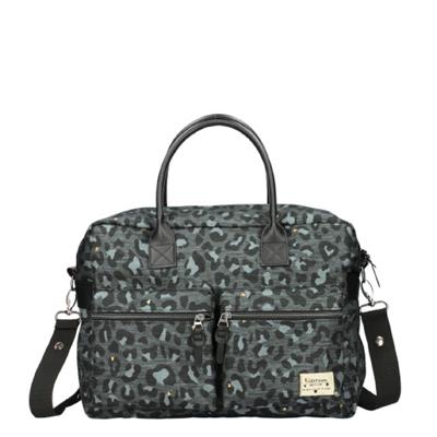 Luiertas verzorgingstas LEOPARD LOVE zwart