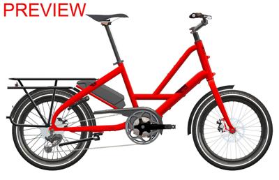 Tern elektrische compactfiets "quick haul p5i" (#1) ebike quick haul p5i 5sp red