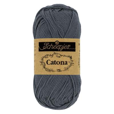 Scheepjes Catona 50g - 393 Charcoal - Haakgaren / Breigaren