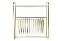 Tijdschriftenrek DKD Home Decor Spiegel Gouden Metaal (76 x 35 x 83 cm) - thumbnail