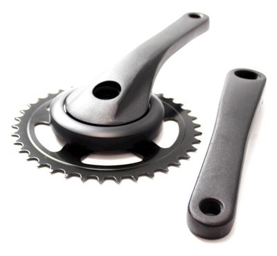 Cortina crankstel 38t black matt