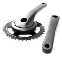 Cortina crankstel 38t black matt - thumbnail