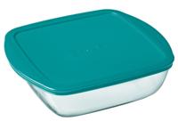 Pyrex Cook and Store Vershoudbakje met Deksel 1L Glas/Groen/Transparant - thumbnail