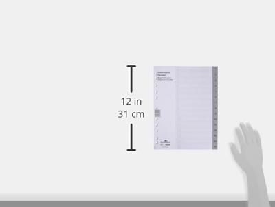 Durable 6524 Register DIN A4 1-15 Polypropyleen Grijs 15 tabbladen Bedrukte tabs 652410 Durable 6524 Register DIN A4 1-15 Polypropyleen Grijs 15 tabbladen Bedrukte tabs 652410