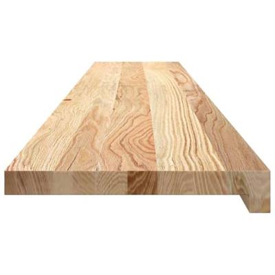 VidaXL Vensterbanken 2 st onbehandeld 140x25x2 cm massief eikenhout