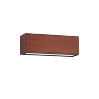 Lyora Solar wandlampBrown roestbruin met hout - 9030584 - thumbnail