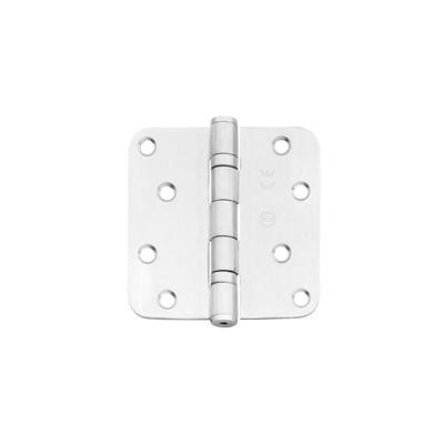 Kogellagerscharnier 89 x 89 mm met ronde hoek RVS geborsteld