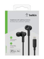 Belkin hoofdtelefoon met Lightning Rockstar design, ontworpen voor iPhone XS, XS Max, XR, 8/8 Plus en andere Kopfhörer mit Lightning Connector zwart - thumbnail