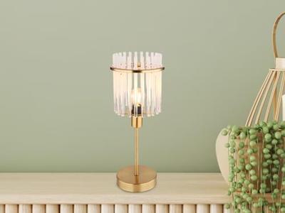 Globo Gouden tafellampGorley met glas Ø 15cm - 15698TM