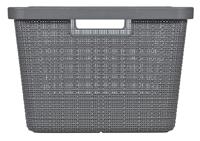 Curver jute wasmand - 46 liter - grijs - thumbnail