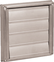 Overdrukrooster rvs 154x154mm geborsteld aansl 100mm - thumbnail