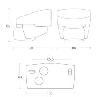 Steinel 608811 PIR-bewegingsmelder Opbouw (op muur) 140 ° Relais Zwart IP54 - thumbnail