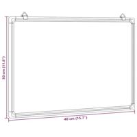 Whiteboard magnetisch 40x30x1,7 cm aluminium - thumbnail