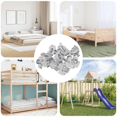 VidaXL Gestanste t-moer 7200 pcs zilver m6 mm staal VidaXL Gestanste t-moer 7200 pcs zilver m6 mm staal