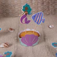 Cupcake Decoratie Set Zeemeermin Magic (6st) - thumbnail