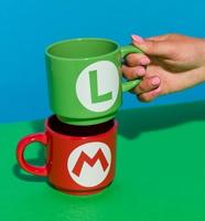 Super Mario Mug - Stackable Mug Set (Mario & Luigi) - thumbnail