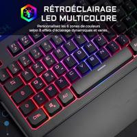 Gaming Keyboard The G-Lab AZERTY Zwart - thumbnail