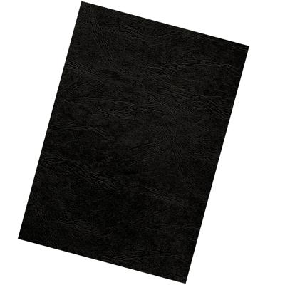 Fellowes schutbladen lederlook ft A4, 180micron, zwart, pak van 25 stuks
