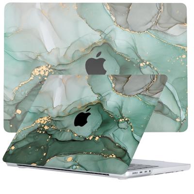 Lunso MacBook Pro 14 inch (2021-2024) cover hoes - case - Green Maeve Lunso MacBook Pro 14 inch (2021-2024) cover hoes - case - Green Maeve