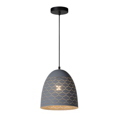 Lucide GALLA - Hanglamp - Ø 25 cm - 1xE27 - Grijs