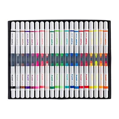 Bruynzeel Kids viltstiften Twin Point, set van 20 stuks in geassorteerde kleuren